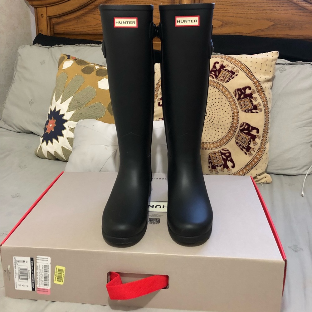 HUNTER ORIGINAL TALL BLACK BOOT